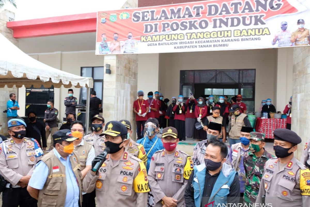 Kapolda bangga kesiapan pangan Kampung Tangguh di Tanah Bumbu