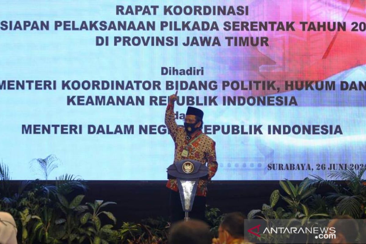 Menkopolhukam: Jatim siap gelar Pilkada serentak 2020