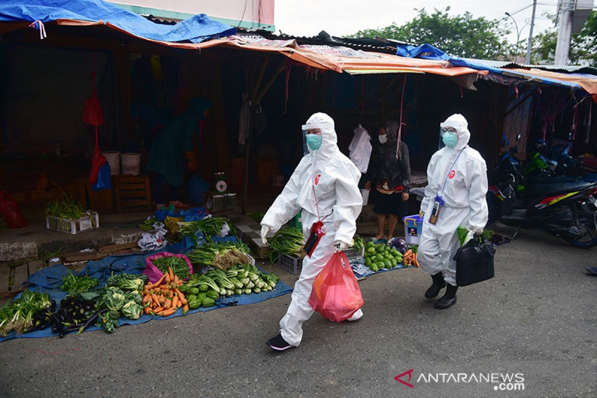 GTPP COVID-19 Riau lakukan pemeriksaan pada pedagang pasar Rohul, ini sebabnya