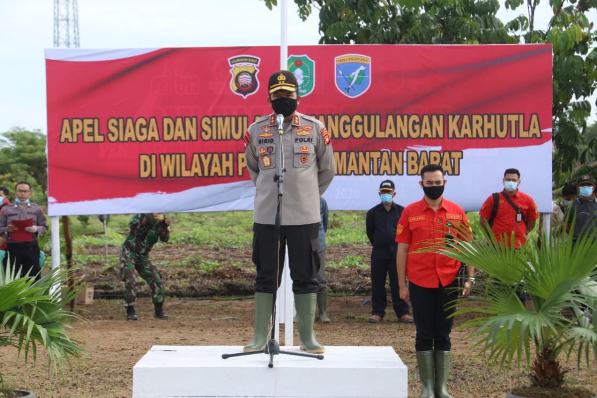 Polda Kalbar imbau masyarakat tidak membakar lahan untuk cegah Karhutla