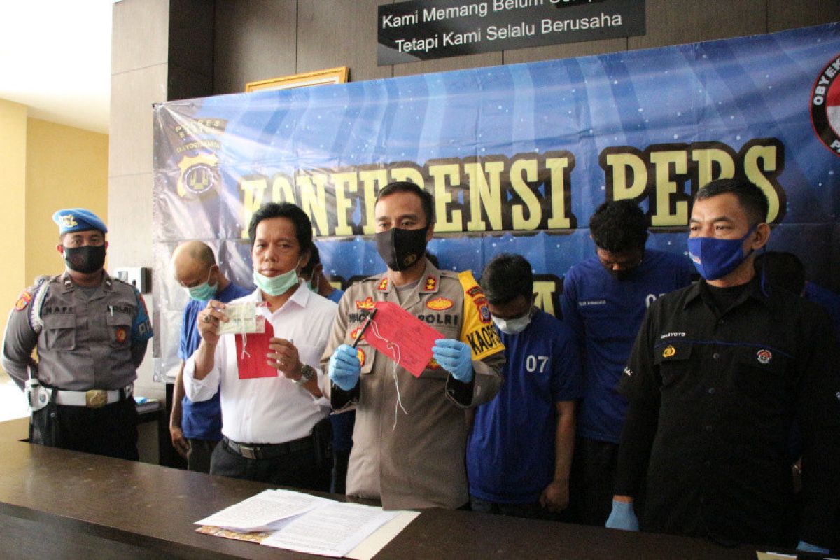 Tujuh pelaku pencurian kendaraan bermotor diringkus