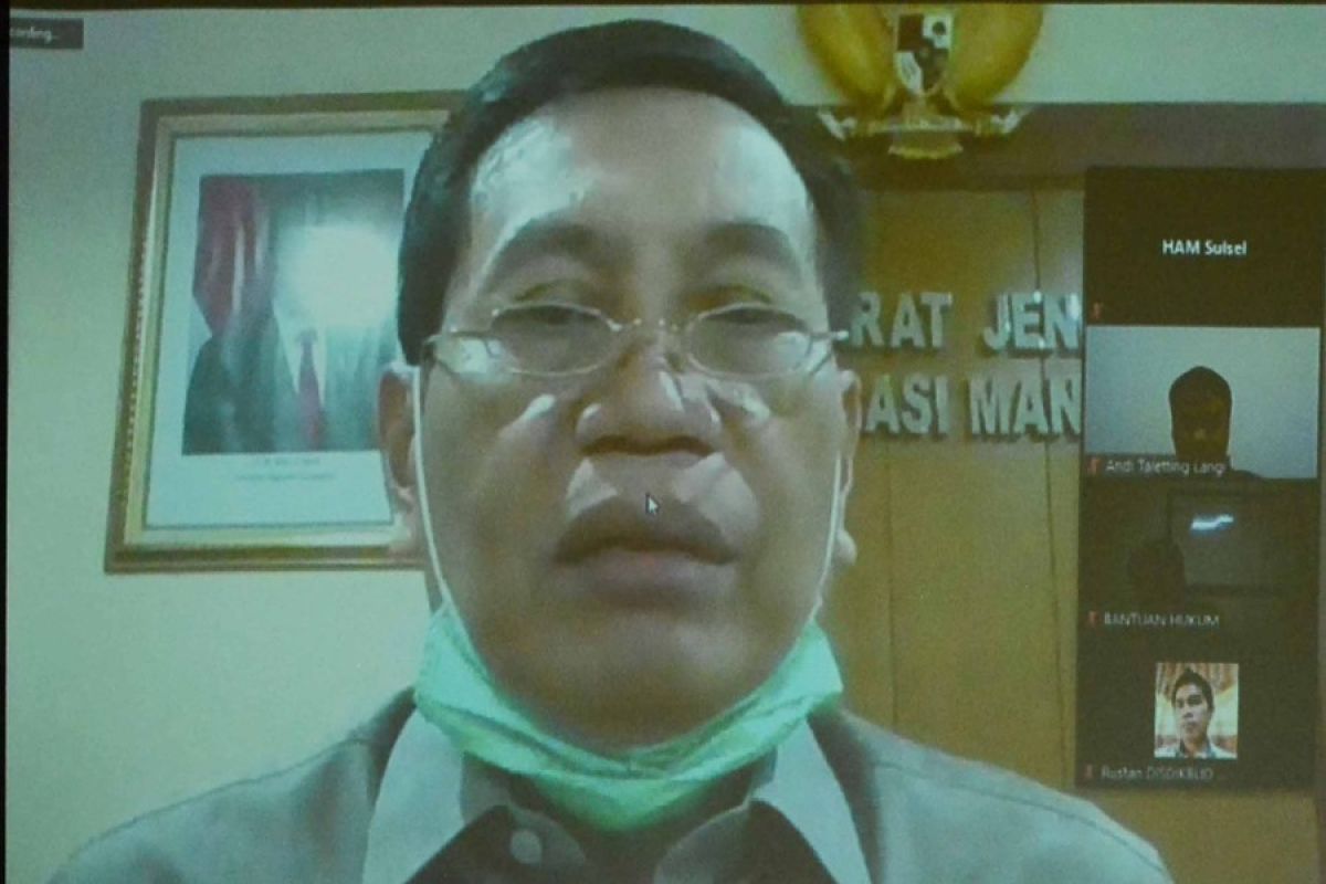 Dirjen HAM Kemenkumham mengapresiasi penerapan peduli HAM di Sulsel