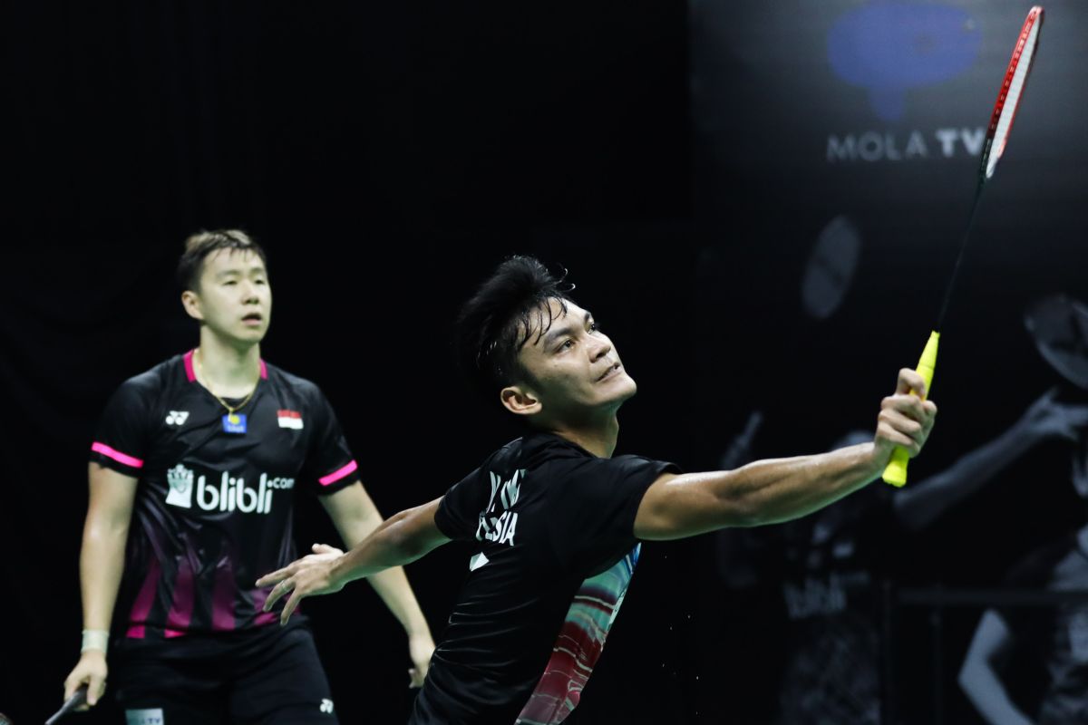 Marcus/Fikri mrnang atas Hendra/Pramudya