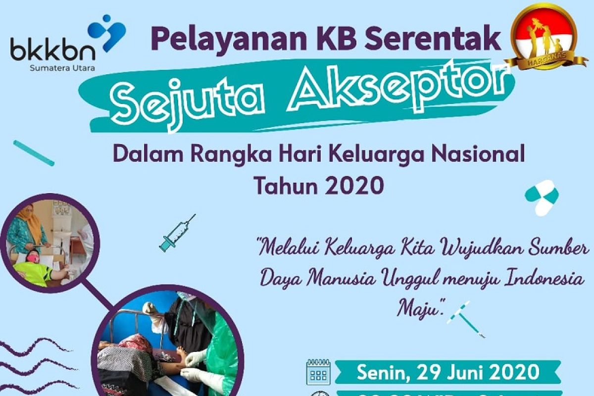 BKKBN Sumatera Utara target layani 63.068 orang  akseptor KB