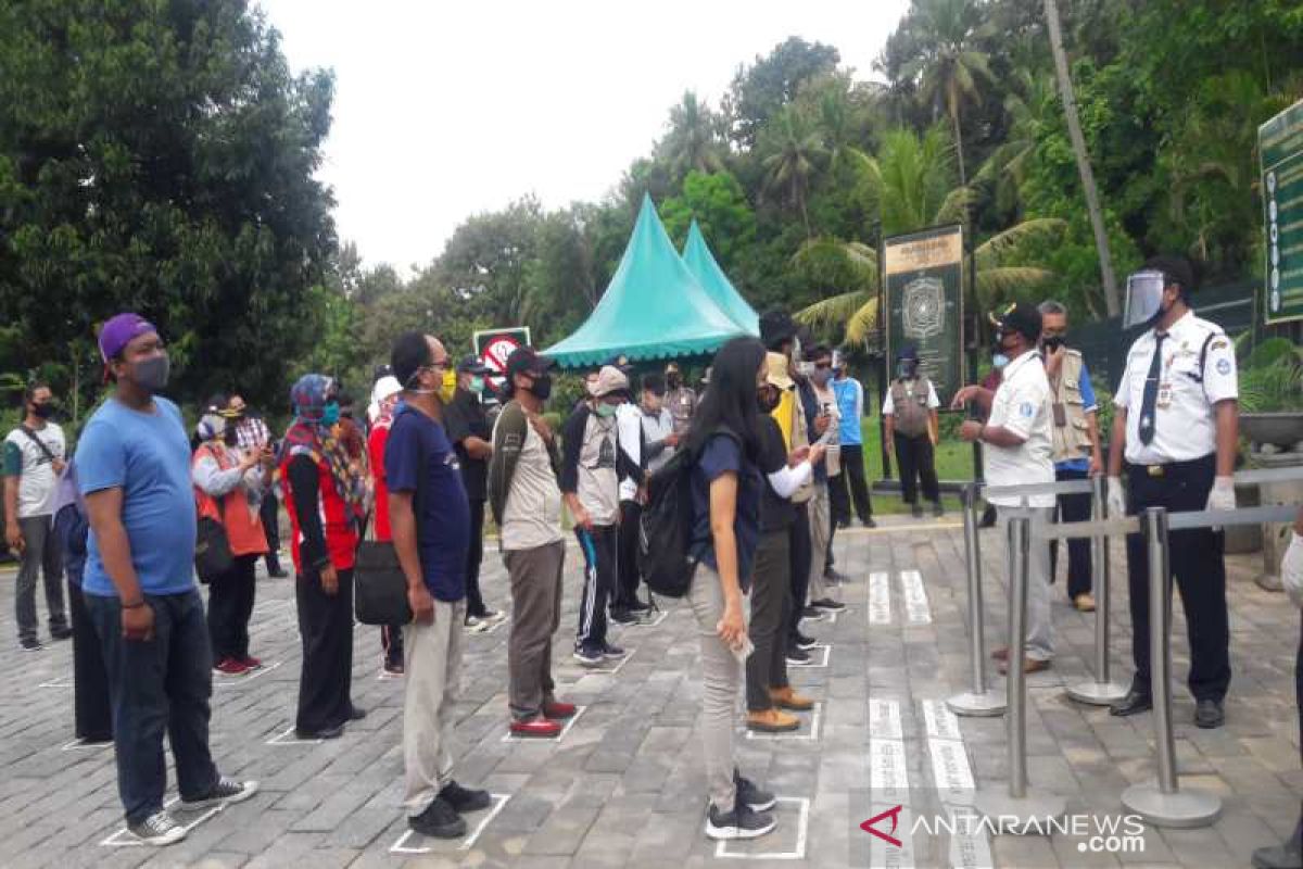 Balai Konservasi simulasi layanan wisata Candi Borobudur