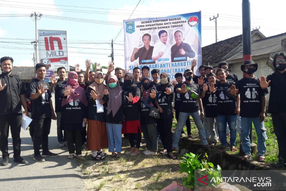 Milenial Bangka Tengah kampanyekan bahaya narkoba