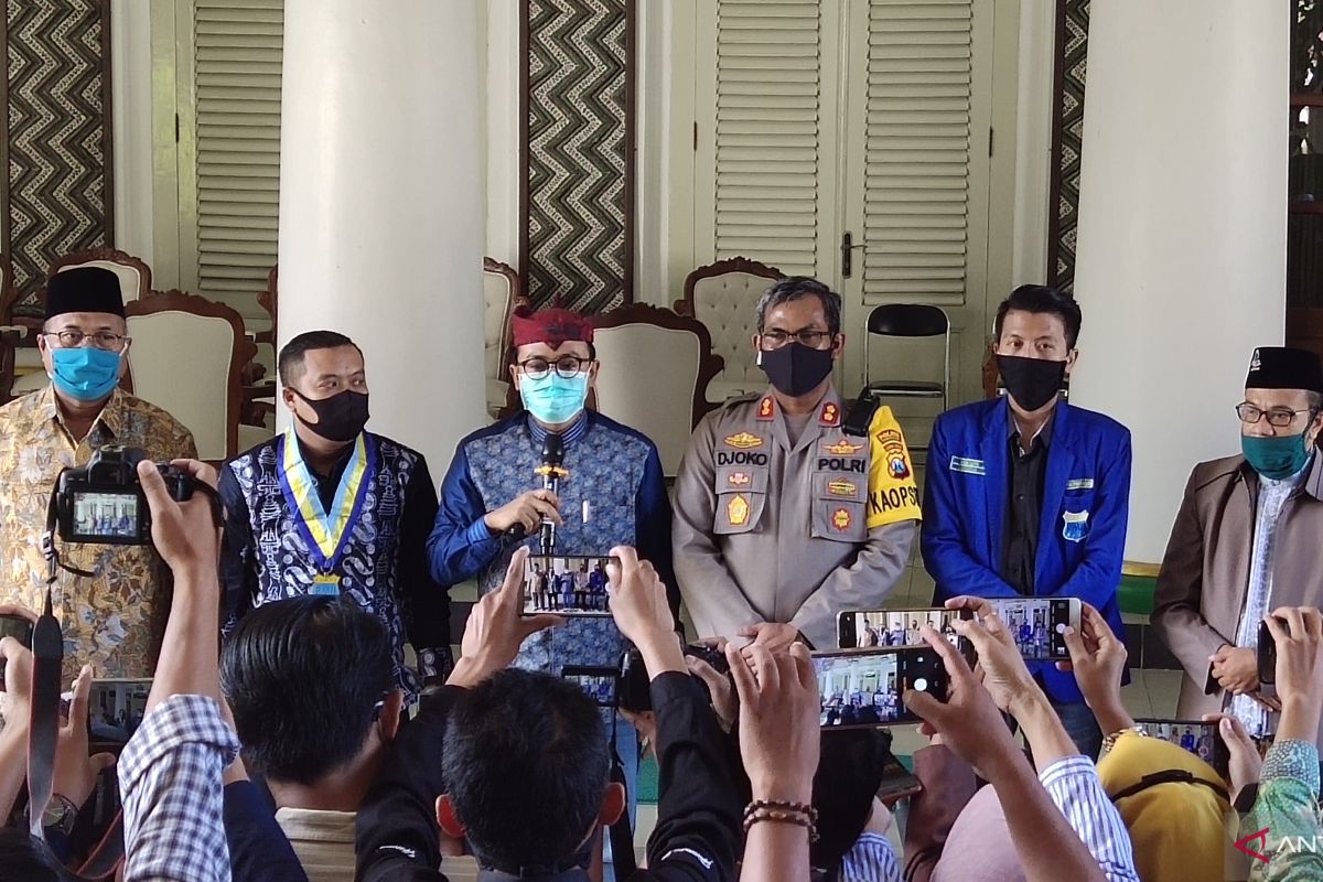 Polres Pamekasan dan PMII sepakat berdamai terkait kekerasan unjuk rasa