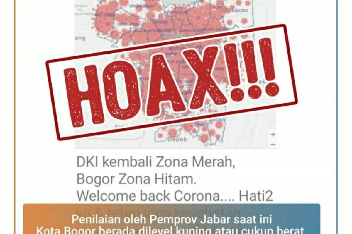 Hoaks, Kota Bogor zona hitam