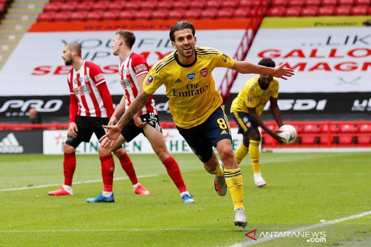 Piala FA: Arsenal vs Sheffield United, gol menit akhir loloskan The Gunners ke semifinal