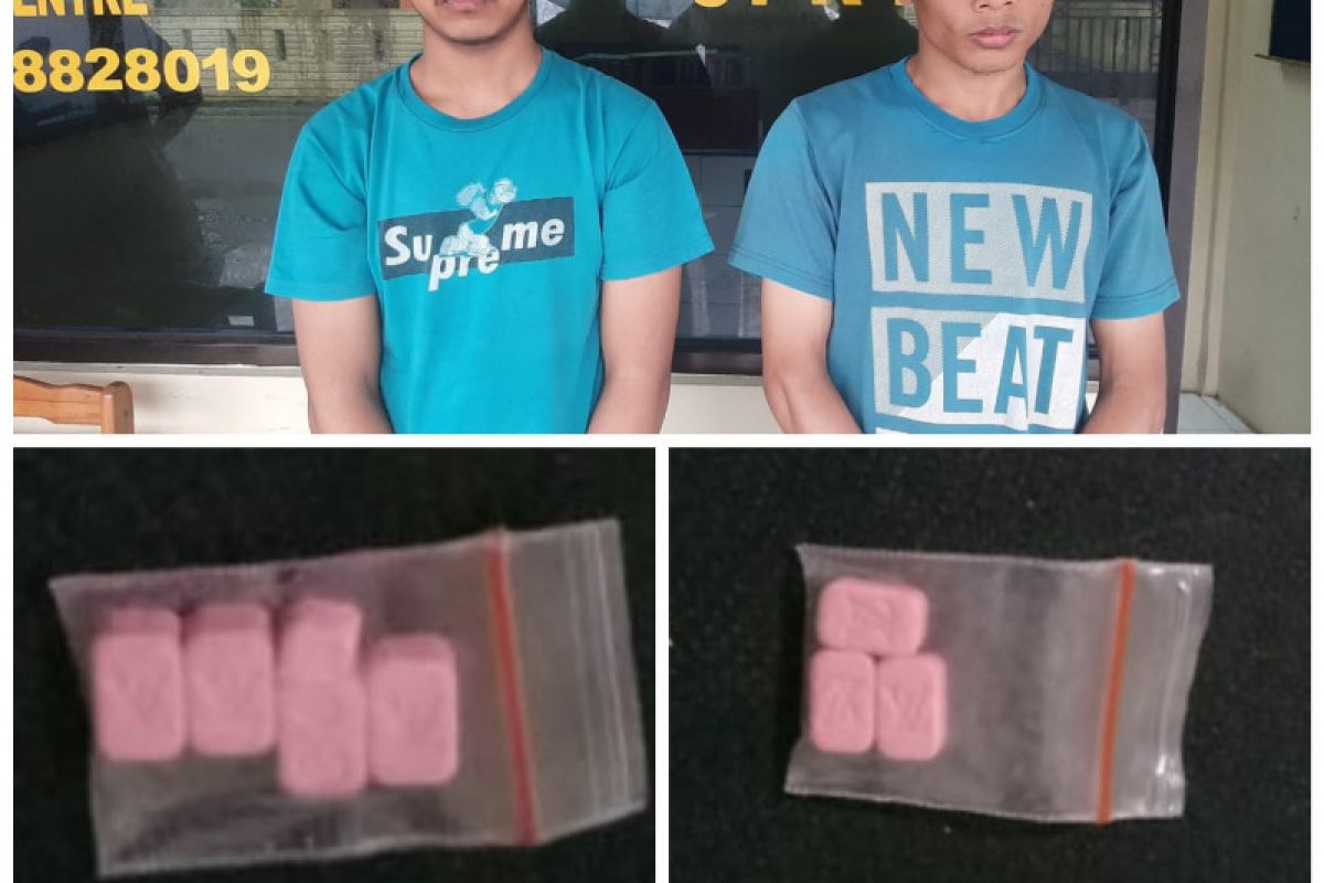 Polsek Binjai Timur tangkap dua tersangka pemilik pil ekstasi