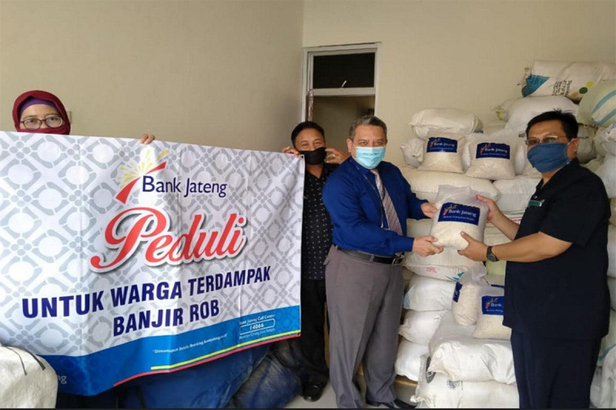 Peduli rob, Bank Jateng salurkan bantuan beras 5.000 kg