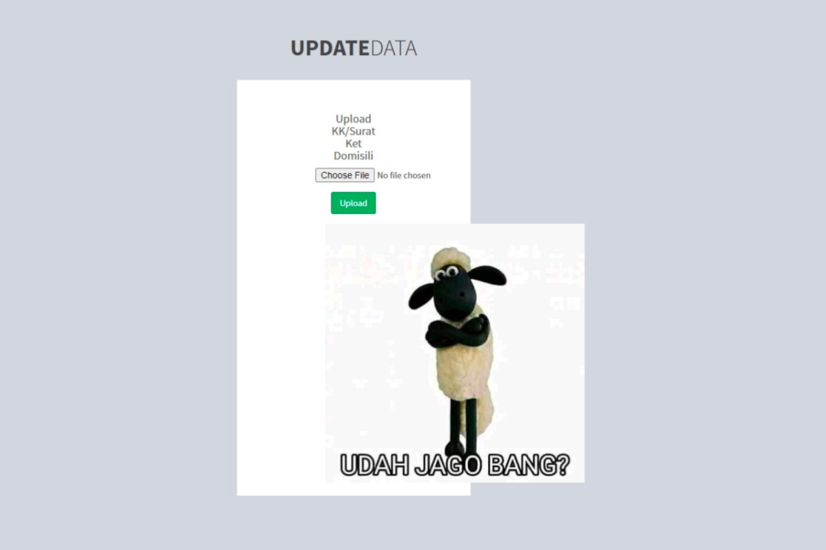 Sempat diretas, muncul gambar shaun the sheep di website PPDB SMA Sumbar pada Senin sore