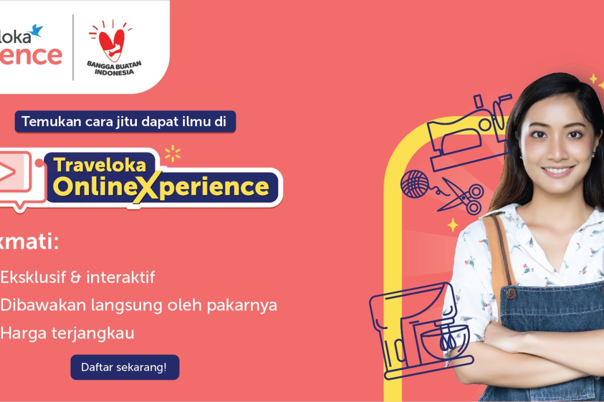 Traveloka hadirkan "Online Xperience" dukung industri kreatif lokal