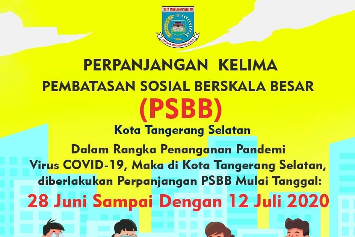 Kota Tangsel perpanjang PSBB jilid IV hingga 12 Juli