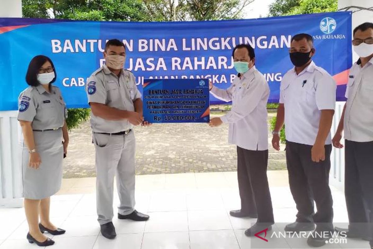 JR Babel Serahkan Bantuan Pembuatan Tempat Cuci Tangan