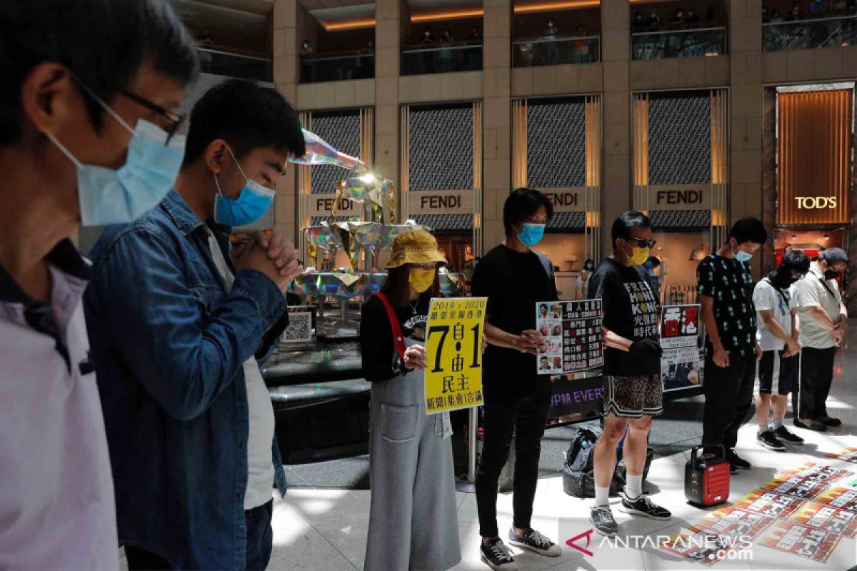 Kepolisian Hong Kong tangkap demonstran,pertama di bawah regulasi baru