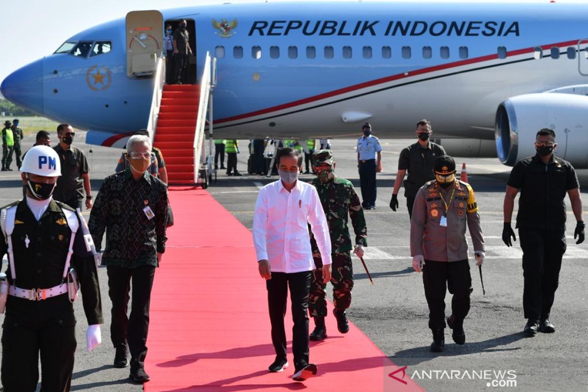 Presiden Joko Widodo langsung tegur menteri jika pencairan anggaran rendah