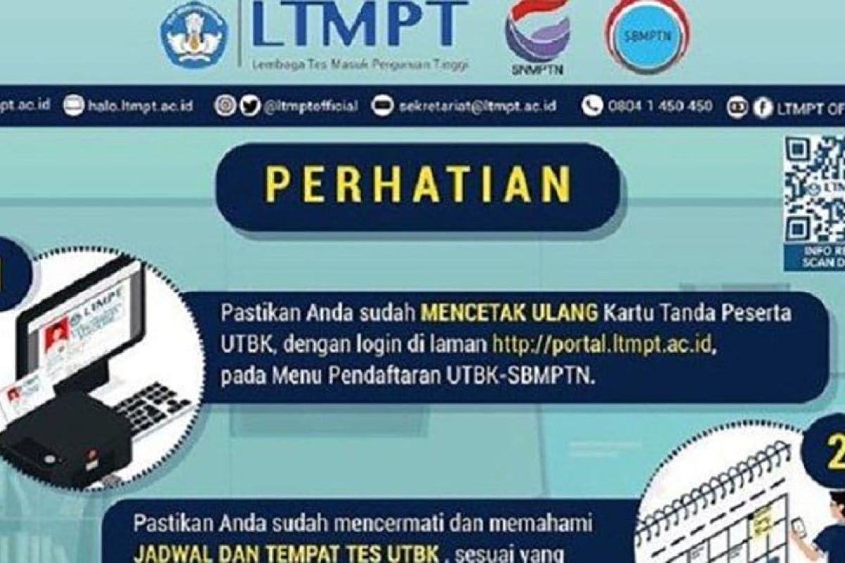 Peserta UTBK perlu memperhatikan ini