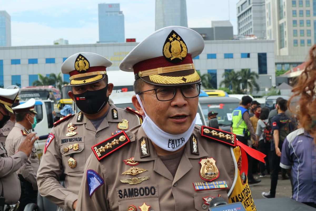 Volume kendaraan di jalanan Ibu Kota dekati masa normal