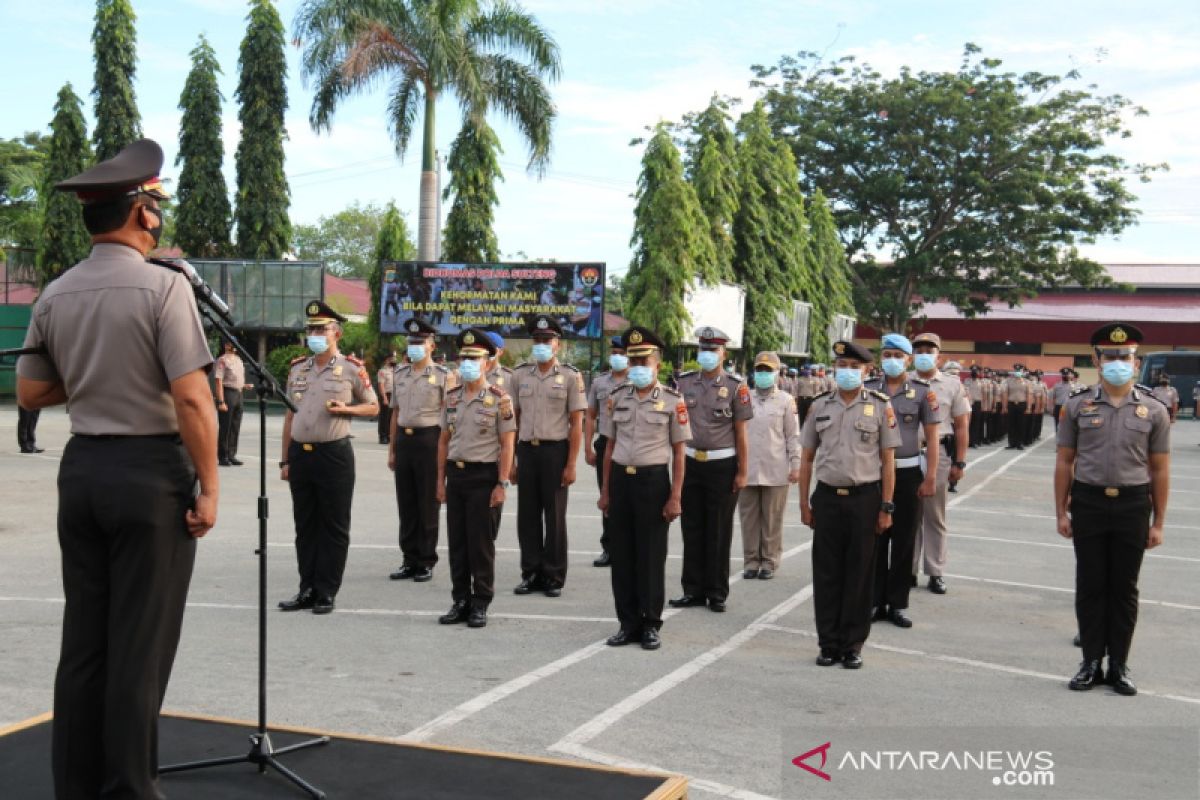 635 personel Polda Sulteng  naik pangkat