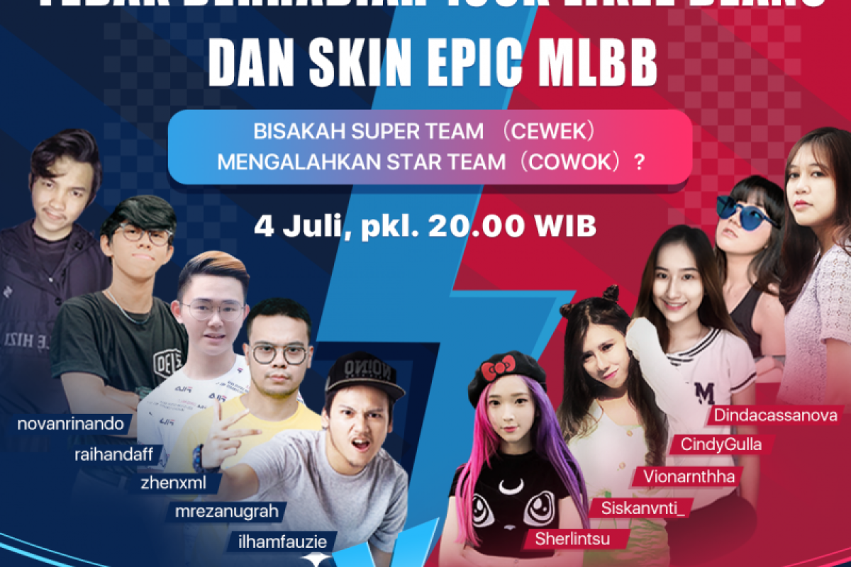 Likee-Moonton gelar kompetisi Mobile Legends antar influencer