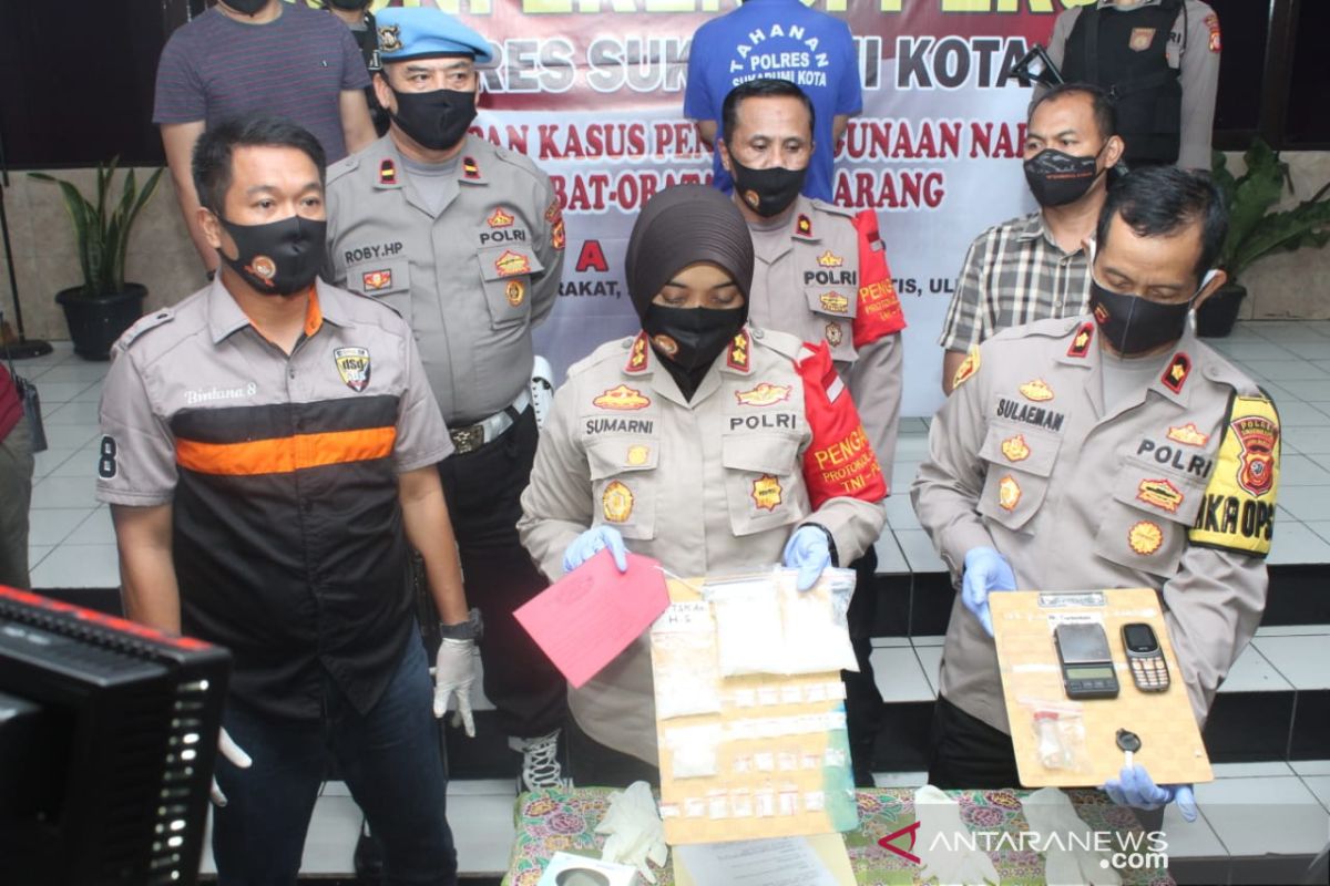 Sempat lolos digerebek, pengedar sabu-sabu paling dicari ditangkap Polres Sukabumi Kota