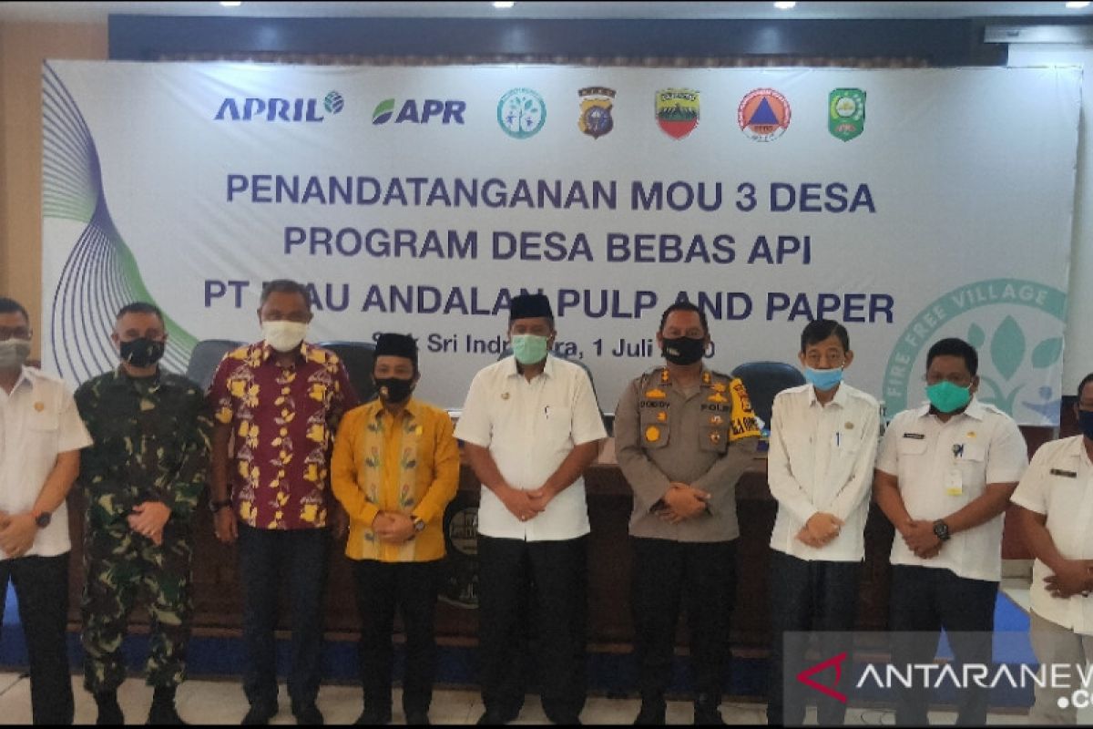 RAPP-Pemkab Siak teken MoU tiga desa bebas api