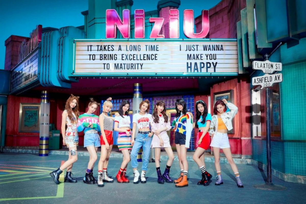 JYP kenalkan grup idola Jepang NiziU lewat lagu "Make You Happy"