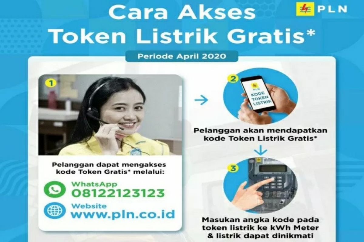 Hari ini, bisa klaim token gratis PLN