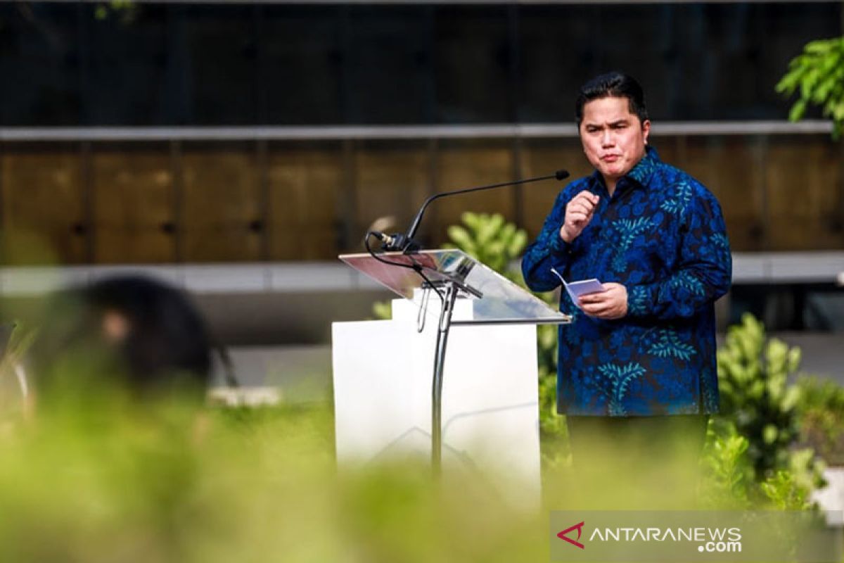 Erick Thohir minta perusahaan negara bidang perbankan fokus garap pasarnya masing-masing