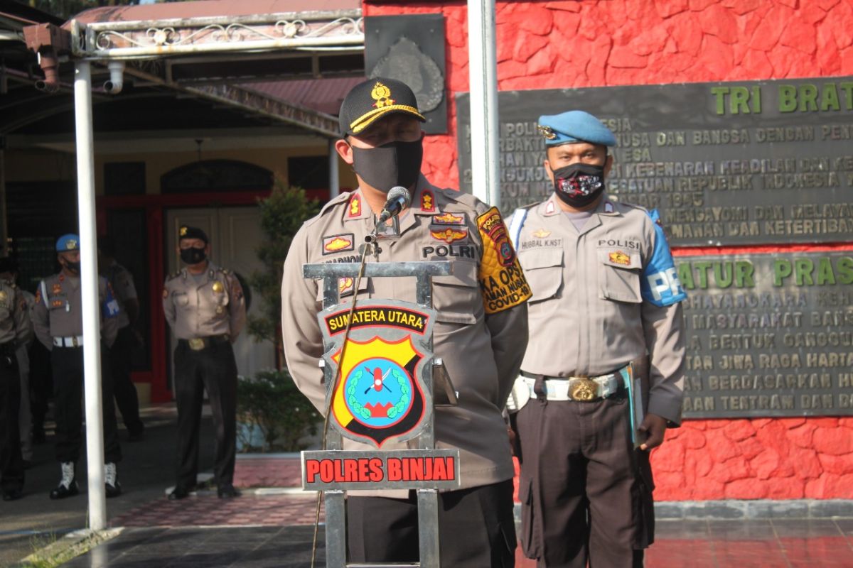 50 personel Polres Binjai naik pangkat