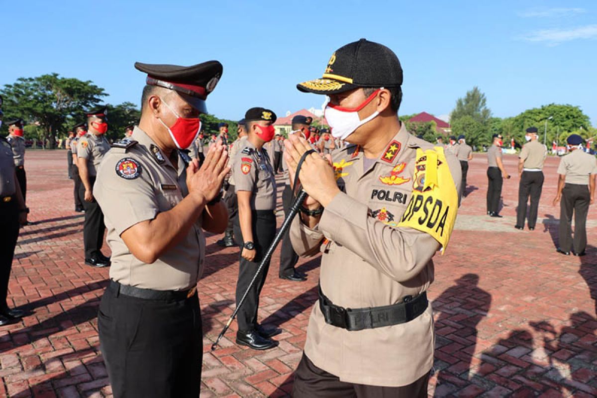 1.266 polisi di Aceh naik pangkat