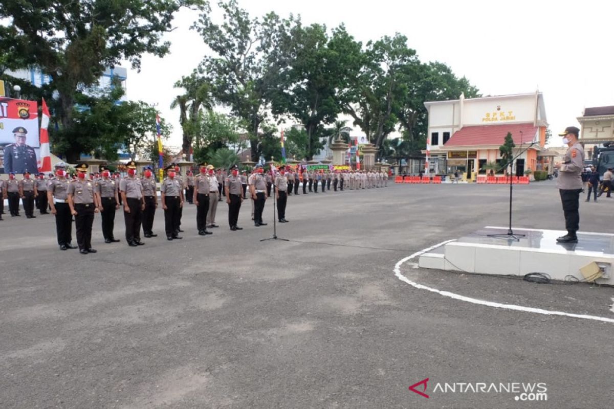 473 personel Polri dan ASN Polda Jambi naik pangkat