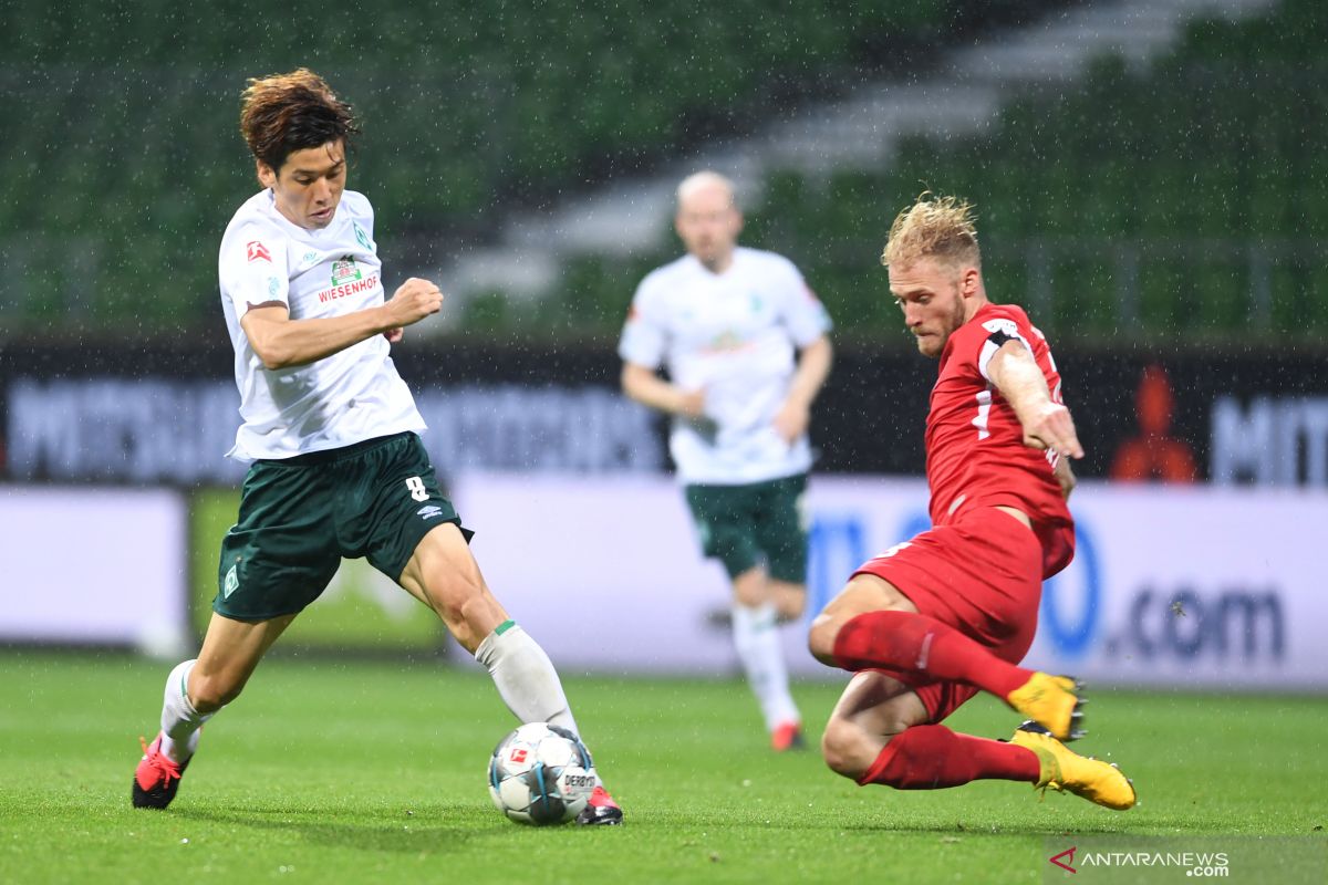 Heidenheim tahan imbang Bremen nirgol pada playoff leg pertama