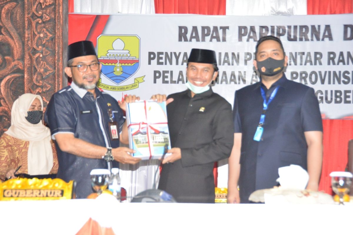 DPRD terima nota pengantar ranperda pertangungjawaban APBD Provinsi Jambi