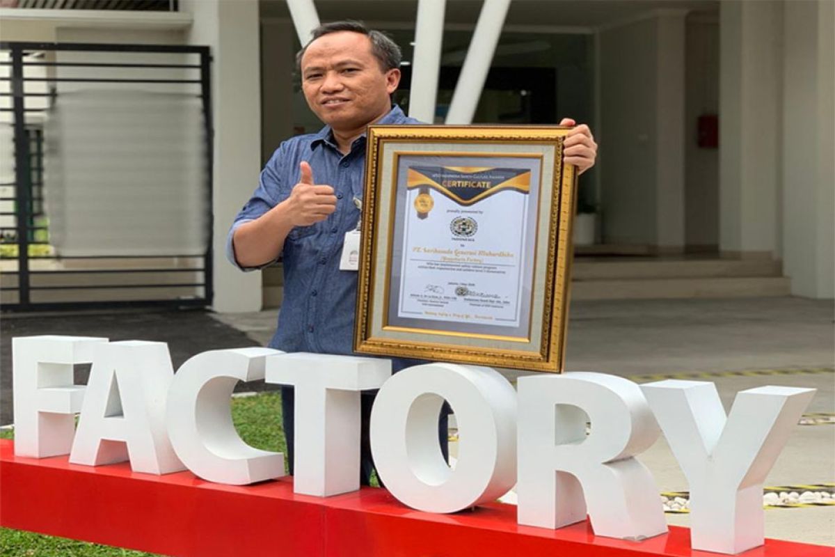 Danone SN Indonesia Factory in Yogya Won Gold Award in Occupational Safety Category