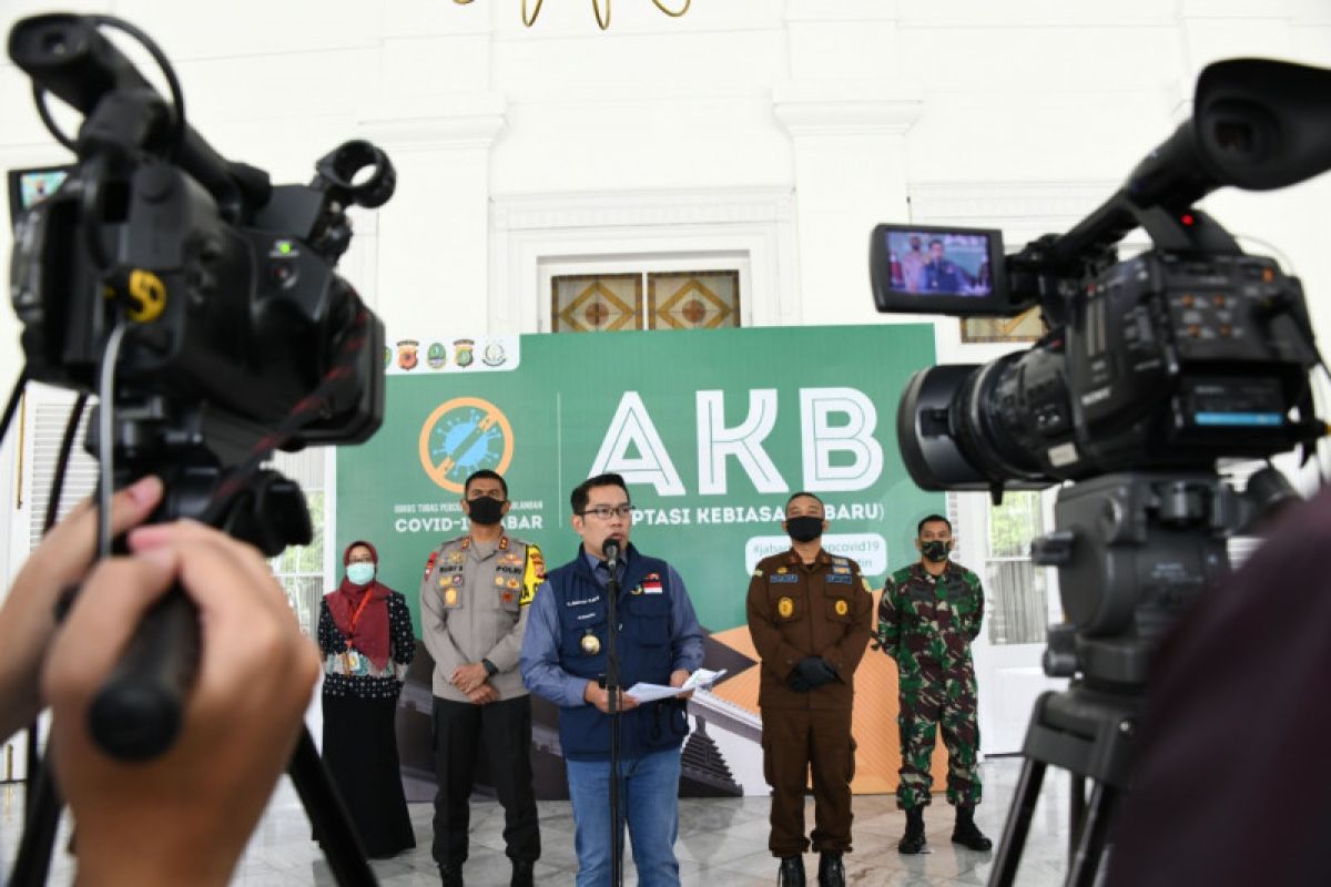 Gubernur: Level kewaspadaan delapan daerah Jabar turun ke zona kuning