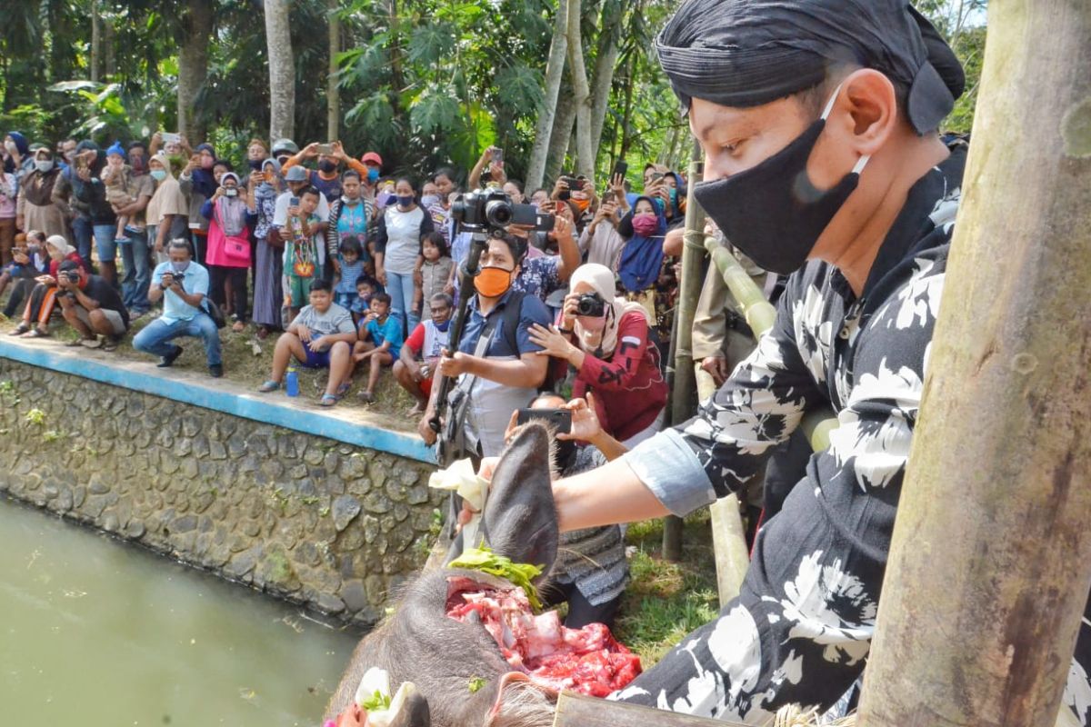 Tradisi nyadranan di Trenggalek tetap ramai meski digelar terbatas