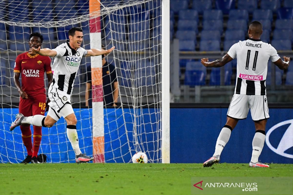 Udinese hantam Roma 2-0 untuk menembus zona Liga Champions