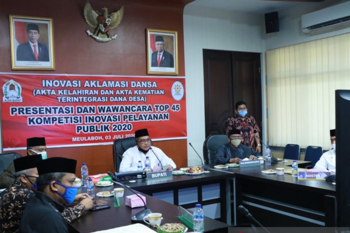 Aceh Barat bertekad raih inovasi nasional pelayanan publik bidang kependudukan