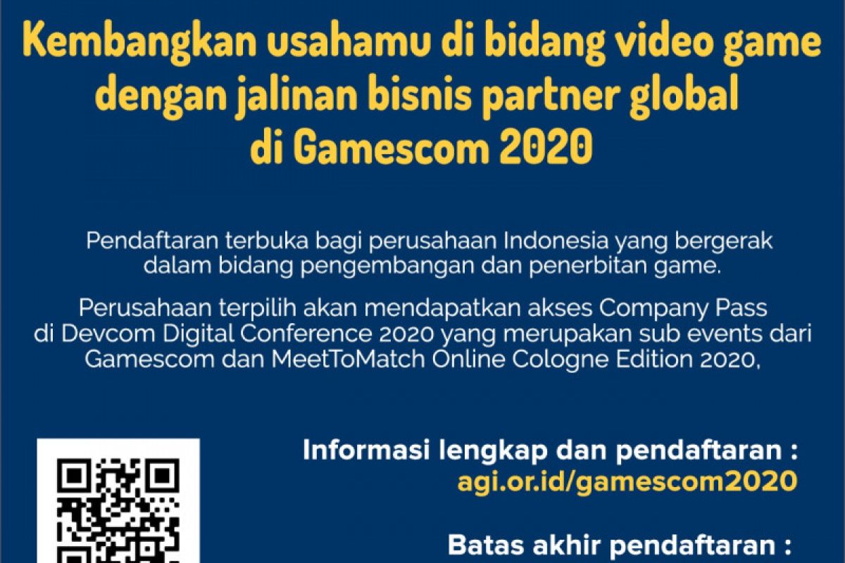 Pengembang game lokal diajak ikut subevent internasional dari Gamescom 2020