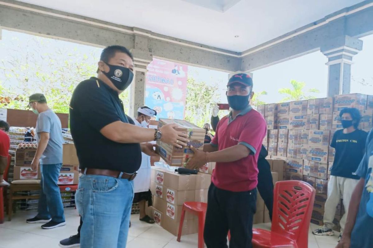 Warga wilayah karantina Covid-19  dapat bantuan logistik