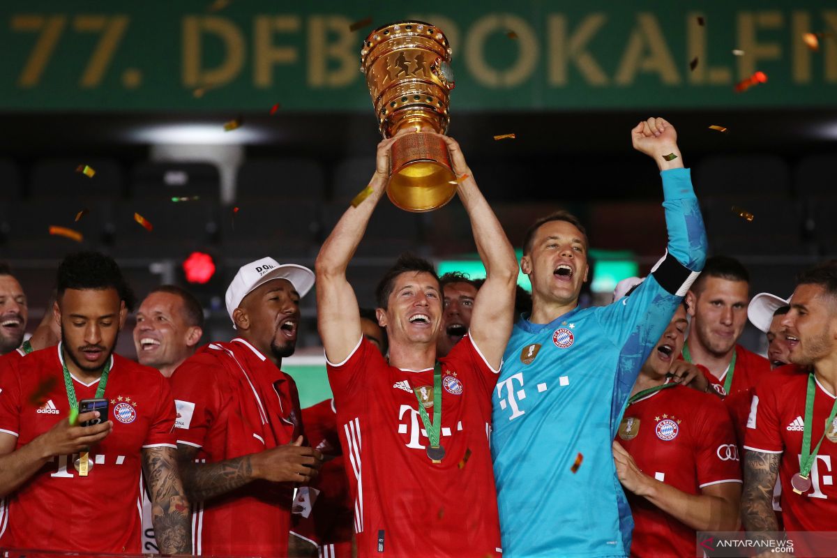 Bayern menangi gelar keduanya  setelah juarai Piala Jerman
