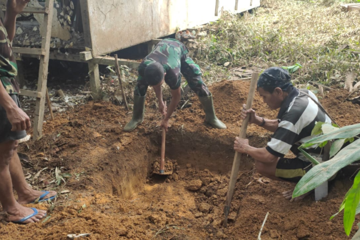 Semangat gotong royong warga Desa Beringin perlu diacungi jempol