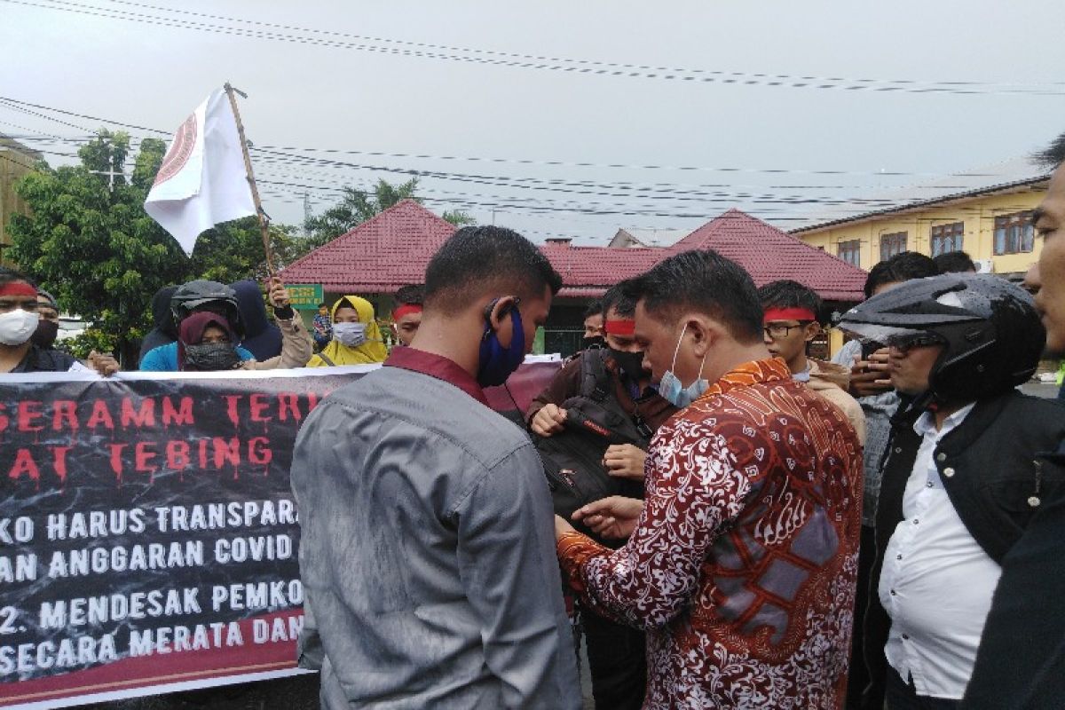 GERAMM sampaikan aspirasi keterbukaan dana COVID-19 ke DPRDTebing Tinggi