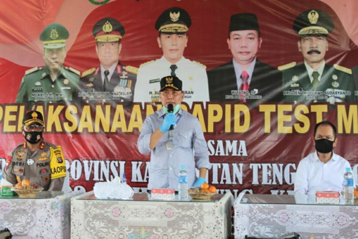 Gubernur apresiasi warga mengikuti tes cepat massal di Kapuas-Pulang Pisau