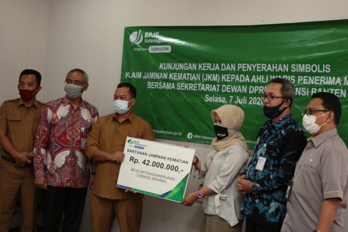 Setwan DPRD Banten bersyukur BPJAMSOTEK beri santunan kematian non ASN Rp42 juta