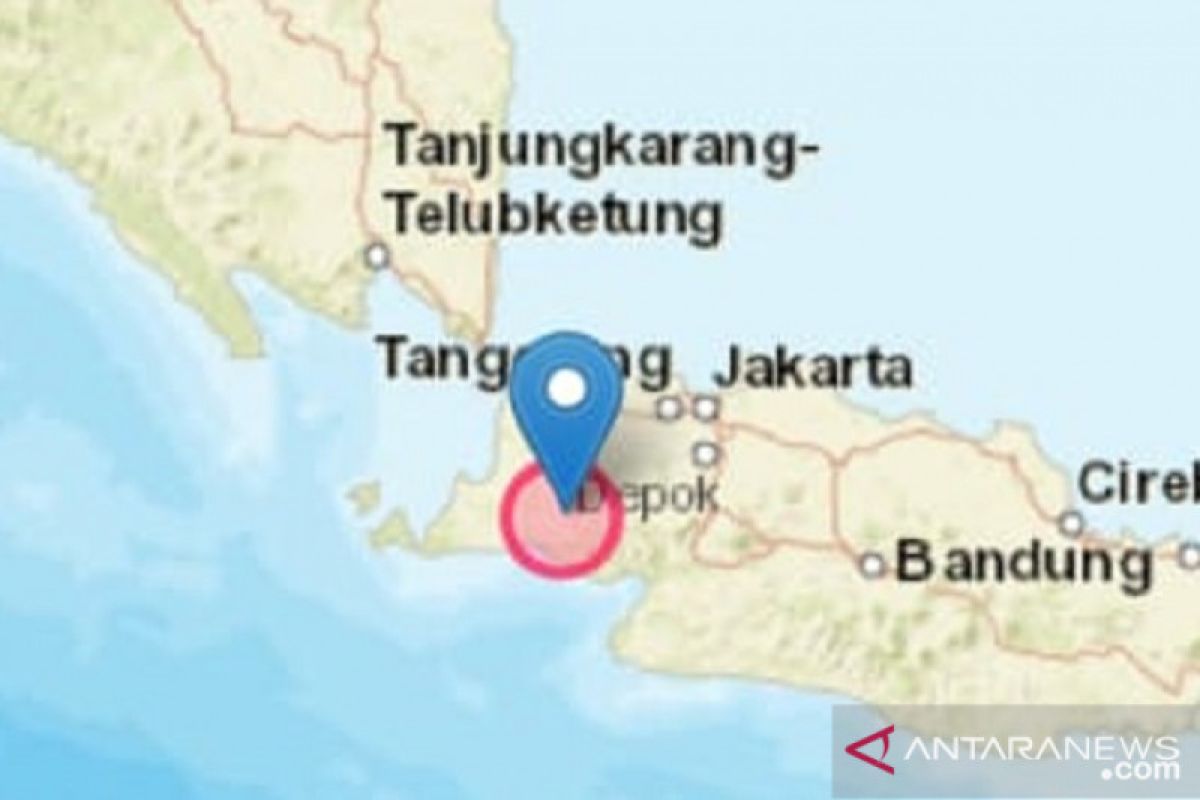 Getaran gempa berpusat di Rangkasbitung terasa hingga Sukabumi