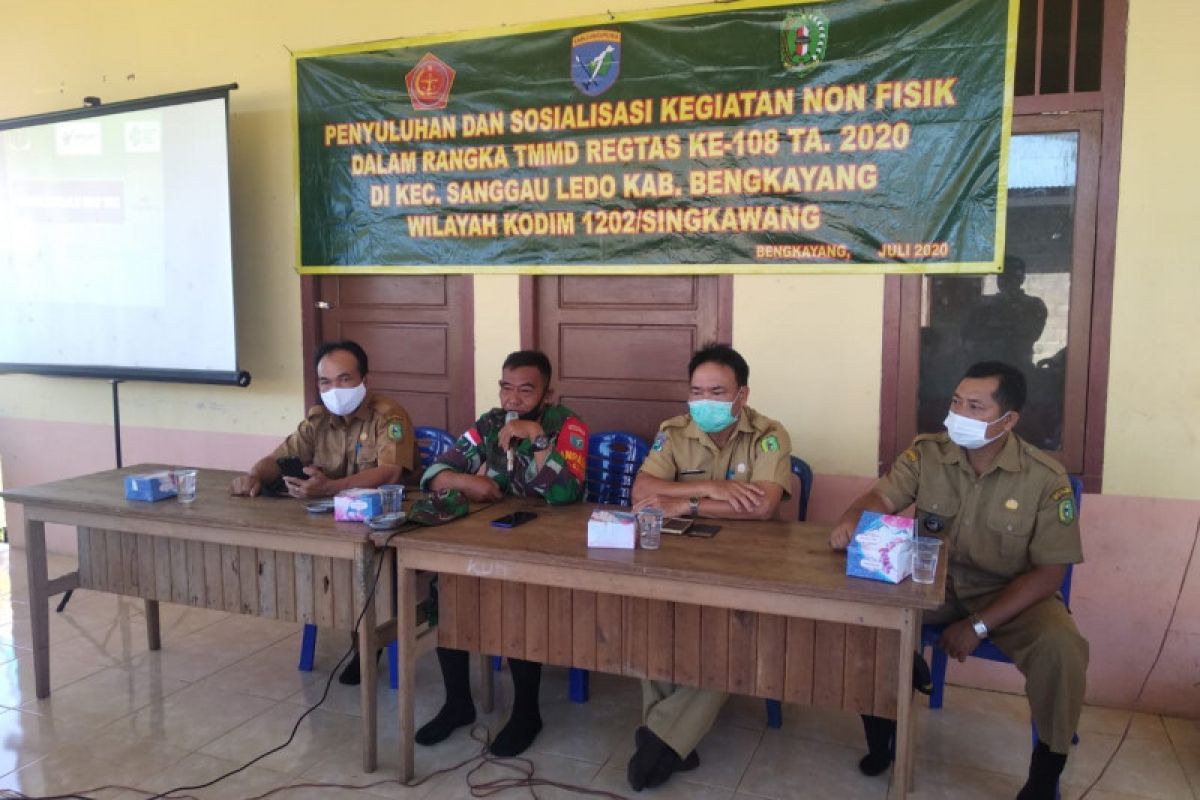 Sosialisasi Germas, program non fisik TMMD Reguler ke-108