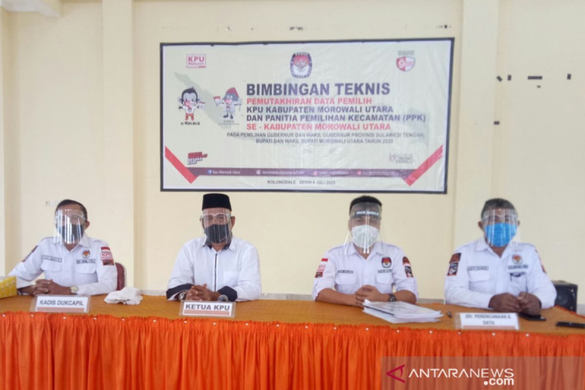 Anggota PPK Morowali Utara ikut bimbingan teknis persiapan pilkada